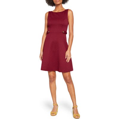 Plus Size Modcloth Sixties Signature Sleeveless A-Line Dress, Red