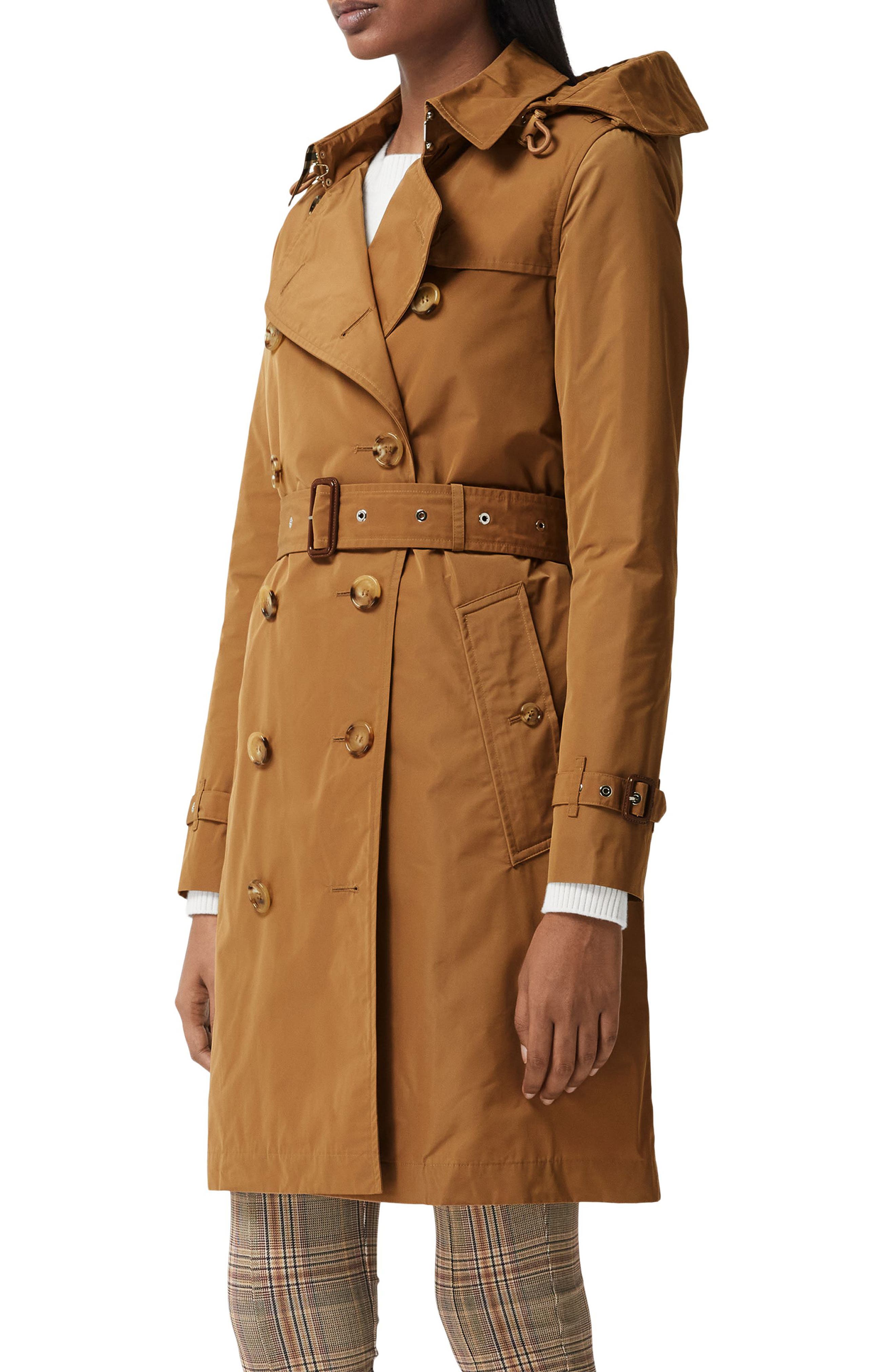 kensington hooded trench coat