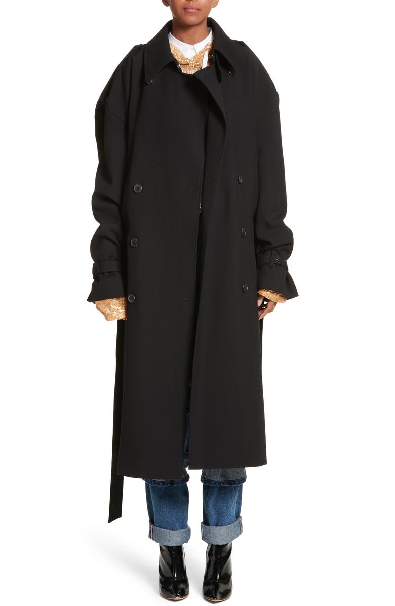Y/Project Double Breasted Wool Coat | Nordstrom