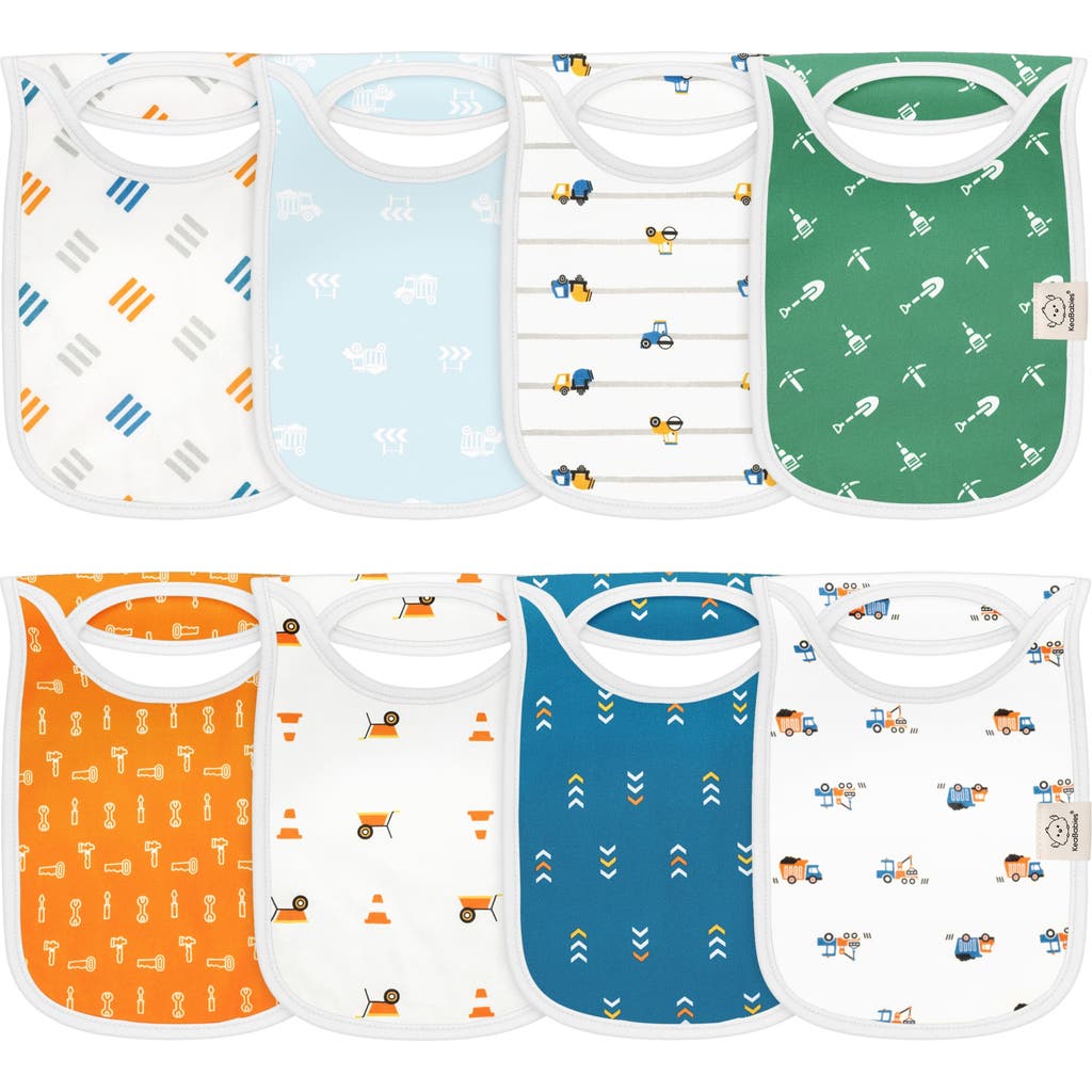 Keababies 8-pack Hallo Drool Bibs In Builders