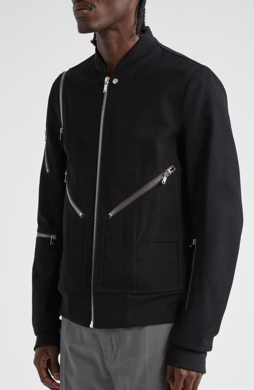 Shop Rick Owens Head On Cotton Bomber Jacket In Black