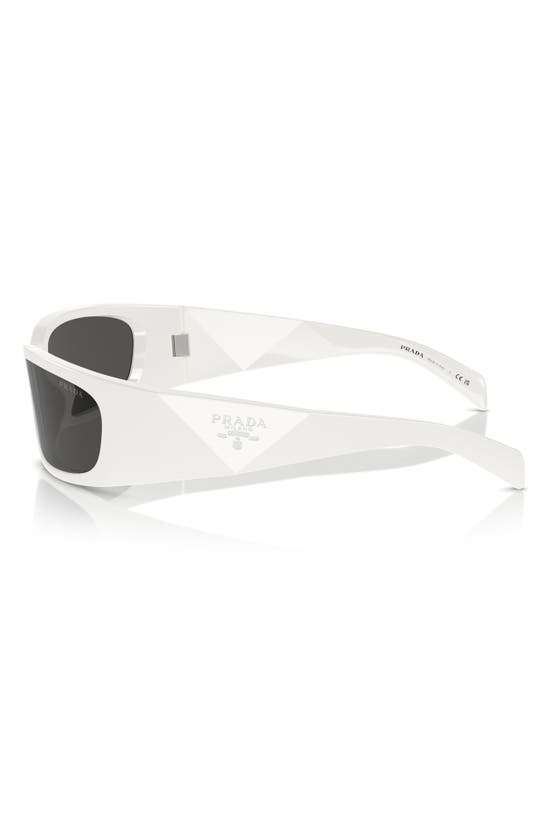 Prada 60mm Butterfly Polarized Sunglasses In Bone