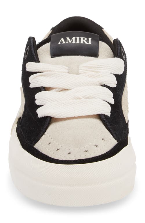 Amiri Sunset Skate Low Sneakers In Birch And Black In Birch Black