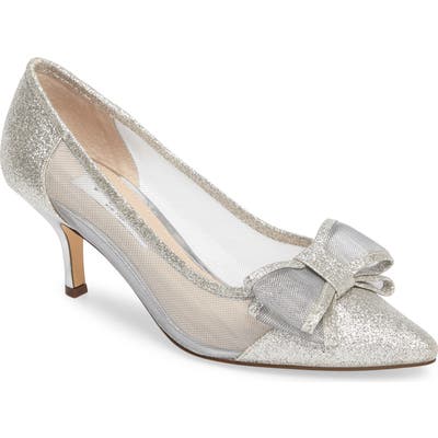 Nina Bianca Pointy Toe Pump, Metallic
