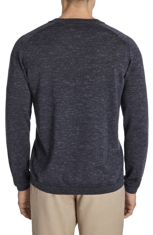 Jack Victor Bailey Merino Wool Blend Sweatshirt In Navy
