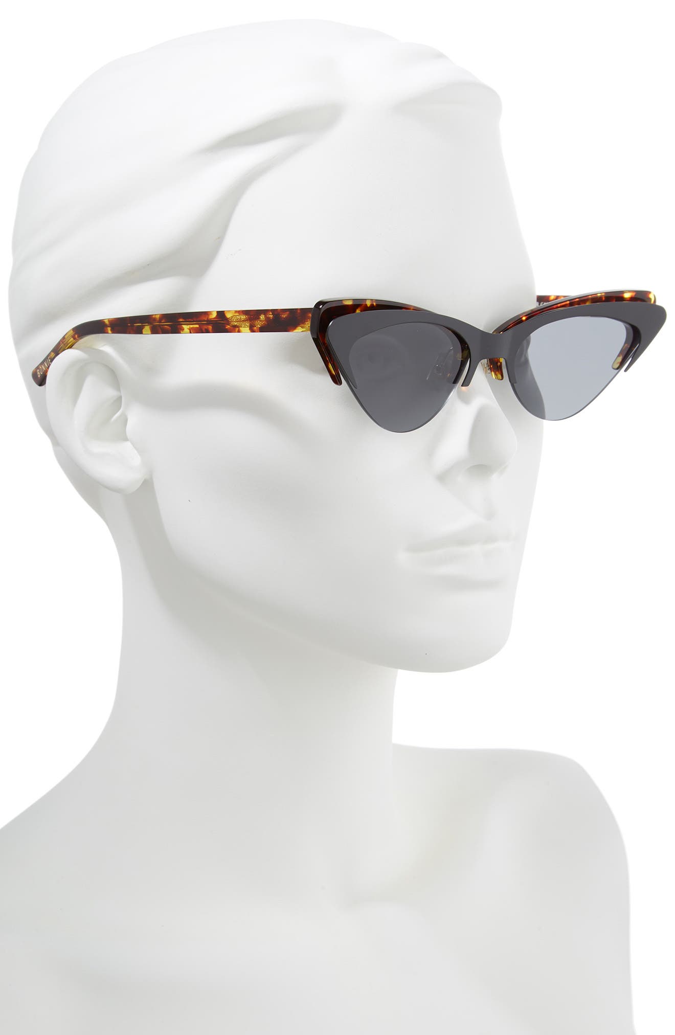  Layer Cake 55mm Cat Eye Sunglasses, Alternate, color, TORTOISE/ BLACK