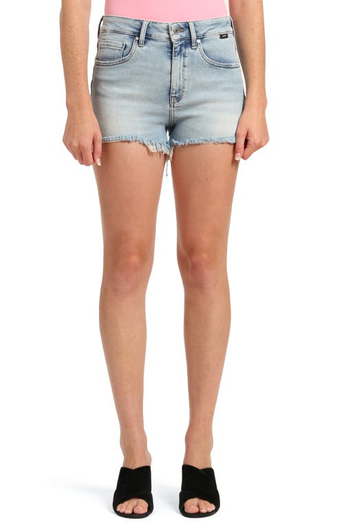 Mavi Jeans Rosie High Waist Cutoff Denim Shorts Bleached Ripped at Nordstrom,