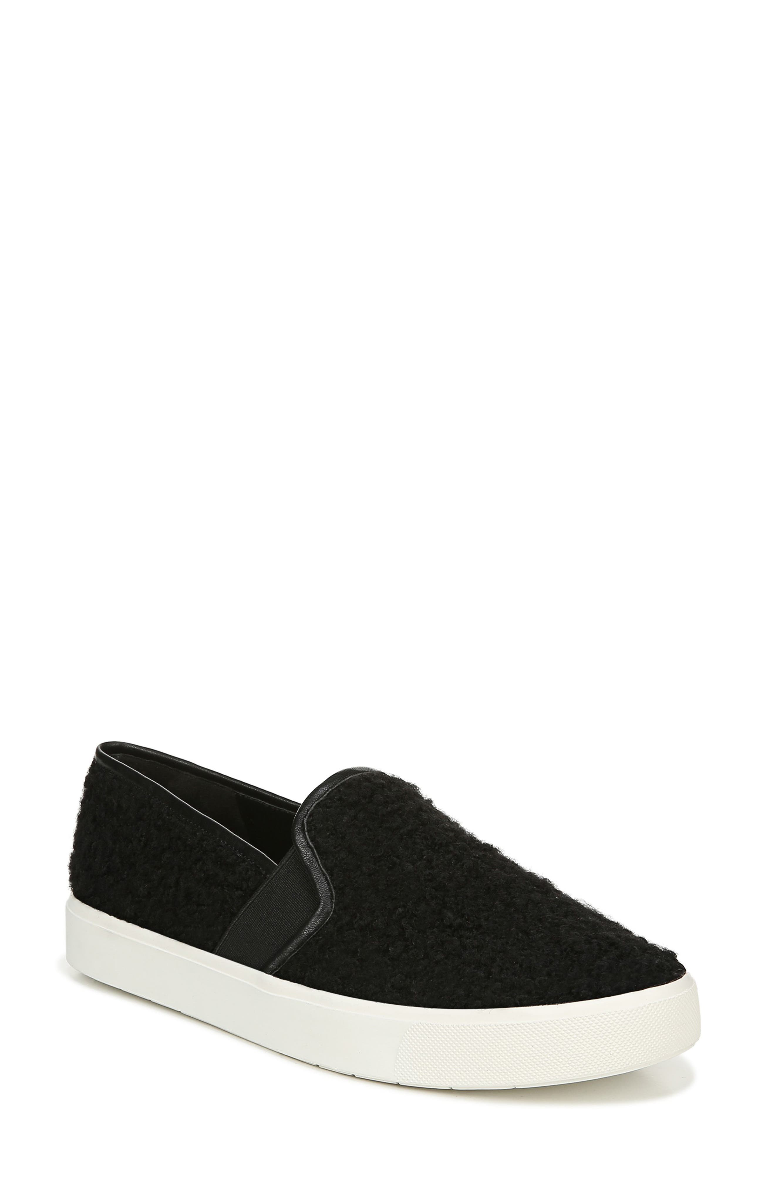 shearling slip on sneakers