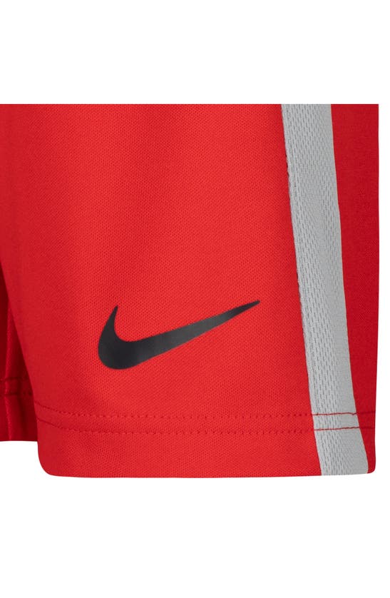 Nike 'just Do It' T-shirt & Shorts Set In University Red