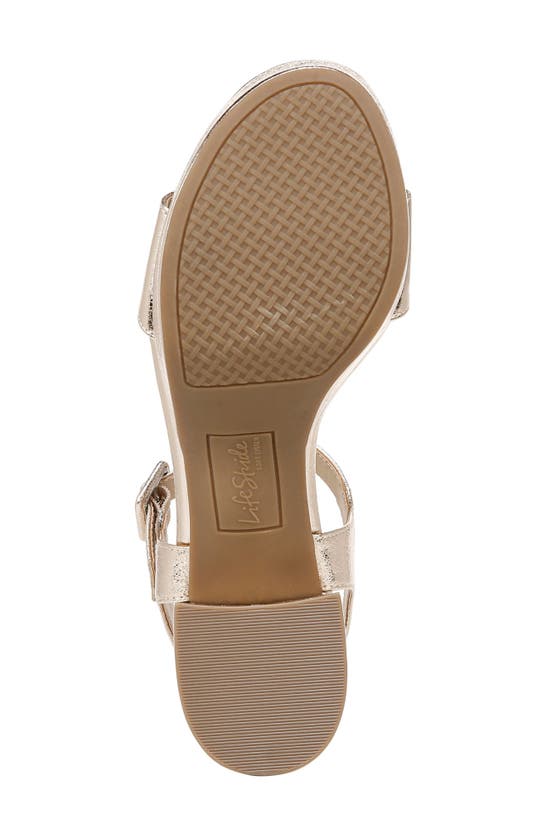 Shop Lifestride Rhythmn Platform Sandal In Platino