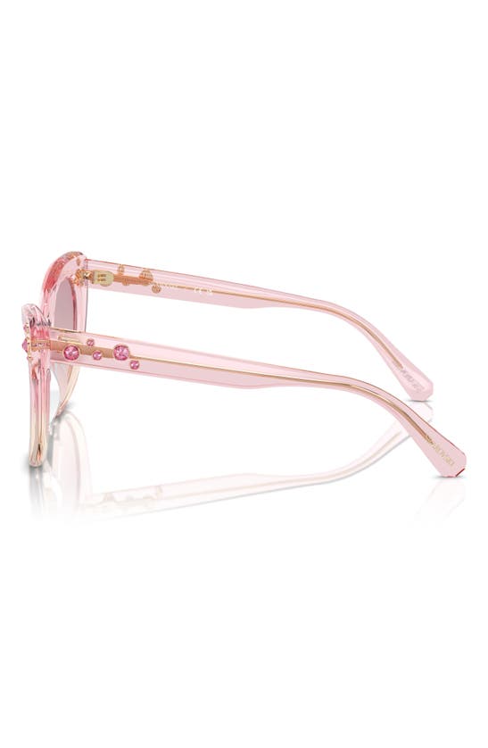 Swarovski 55mm Cat Eye Sunglasses In Pink