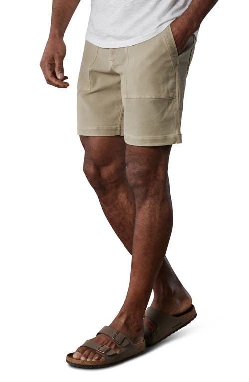 The Normal Brand Comfort Terry Utility Shorts In Sand Dune