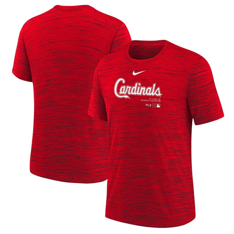 Shop Nike Youth  Red St. Louis Cardinals Authentic Collection Practice Performance T-shirt