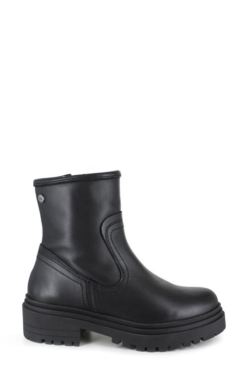 National Comfort Rafaela Platform Bootie In Black Leather