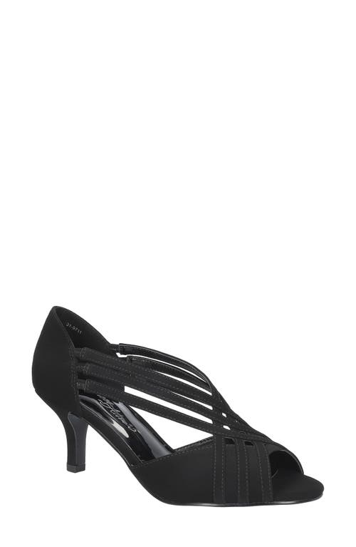 Shop Easy Street Oceana Strappy Sandal In Black