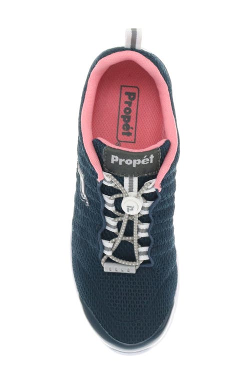 Shop Propét Travel Walker Ii Running Shoe In Navy/melon