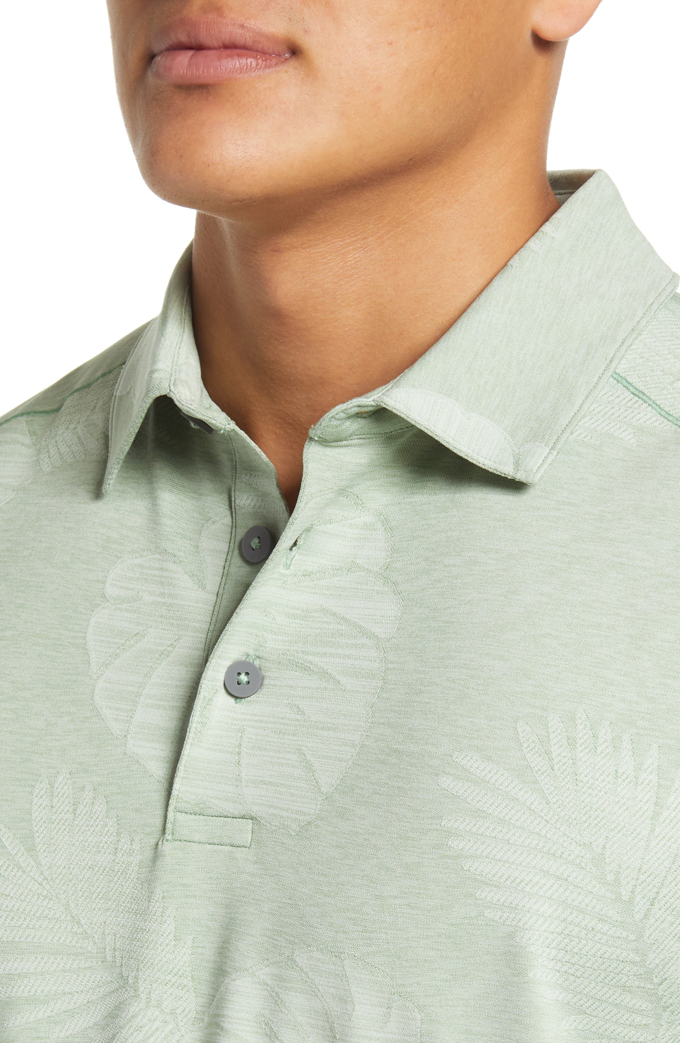 Tommy Bahama Men's IslandZone Palm Pro Half Zip Pullover Sweatshirt  - Arctic Wind
