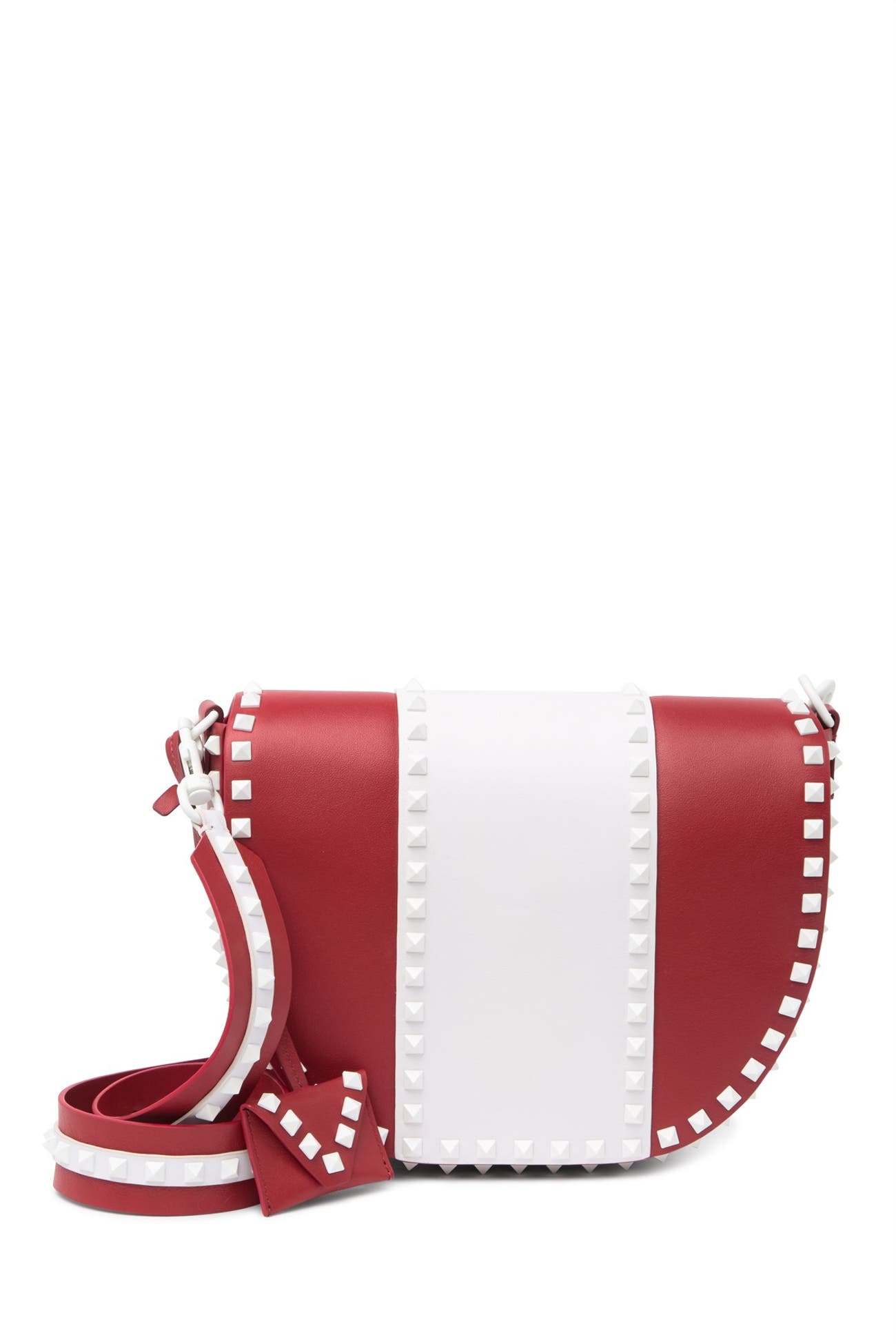 Valentino Leather Studded Saddle Bag Nordstrom Rack