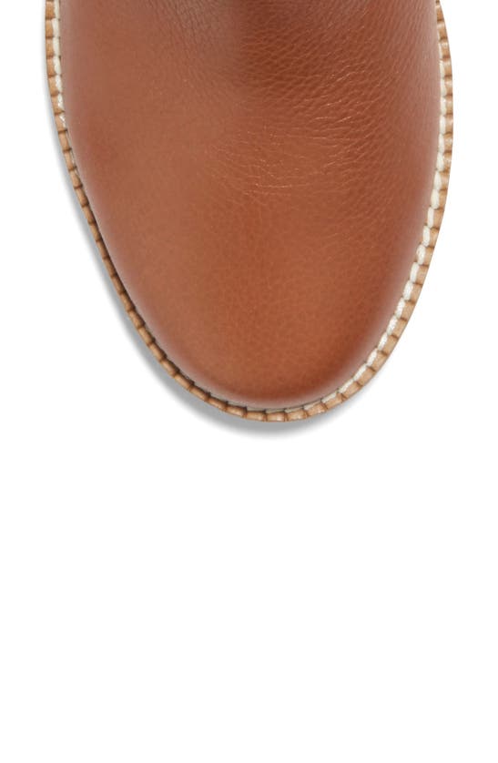 Cole Haan Zerogrand City Waterproof Wedge Bootie In British Tan/ Ivory Wp