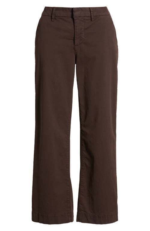 Shop Frank & Eileen Westport The Italian Ankle Wide Leg Pants In Irish Coffee