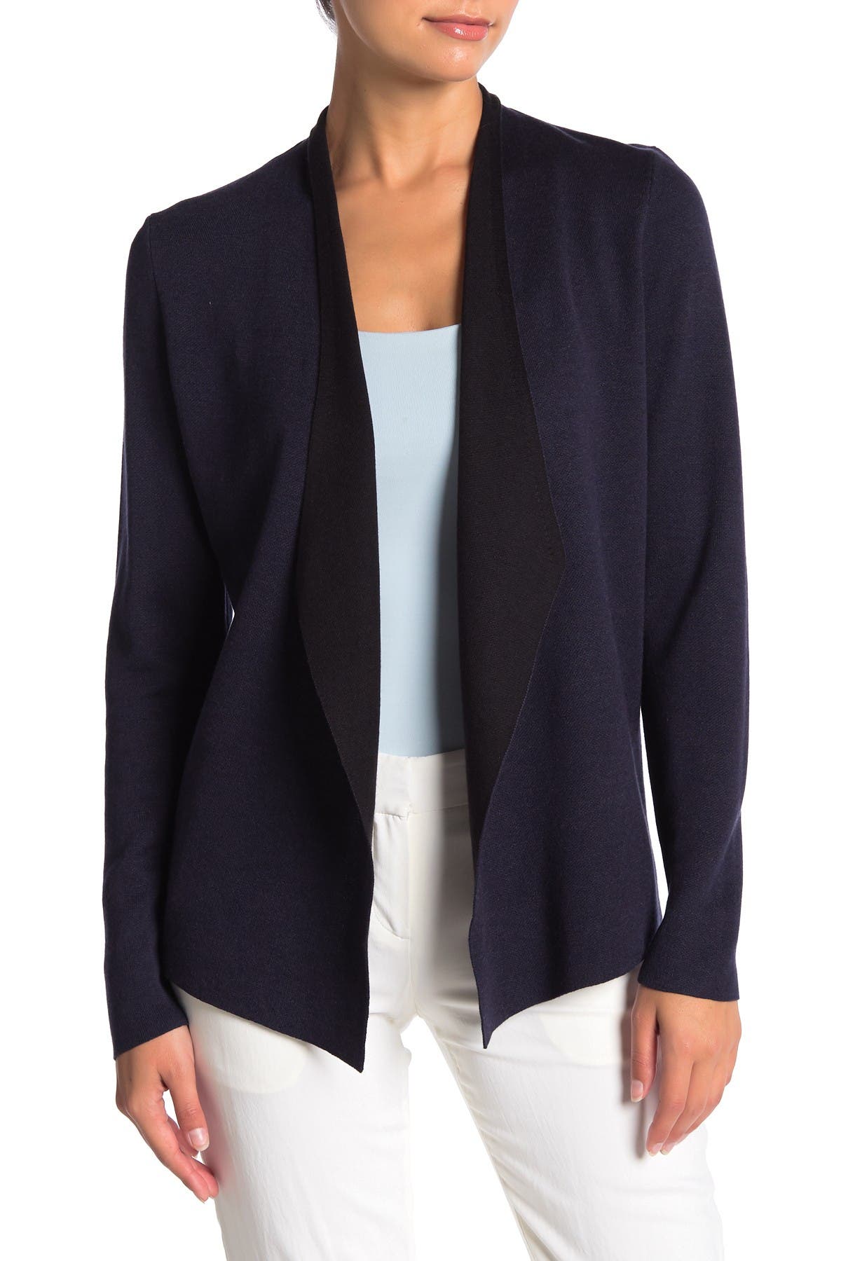 petite waterfall cardigan