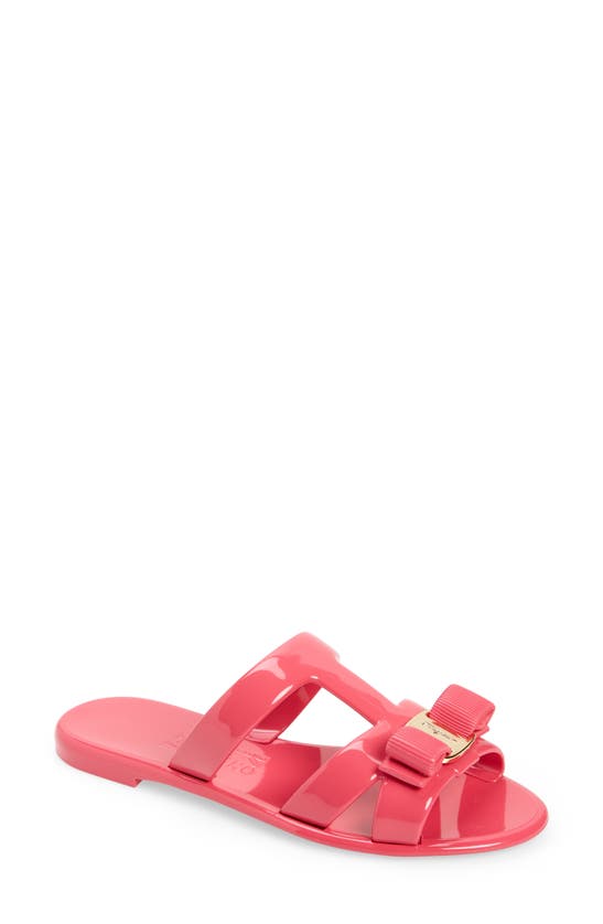 FERRAGAMO LYLIA BOW JELLY SANDAL