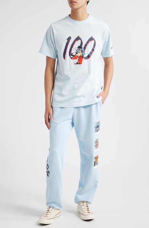 Noon Goons X Disney Vacation Cotton Fleece Sweatpants In Baby Blue