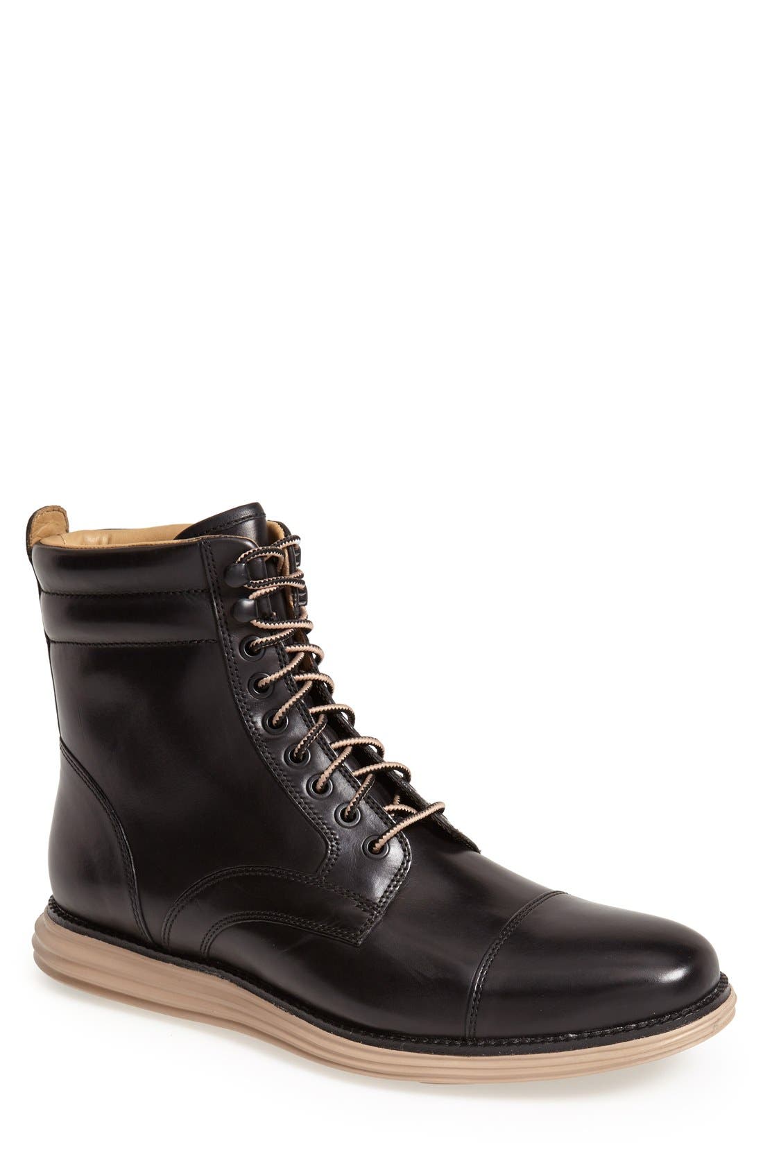 cole haan lace up boots