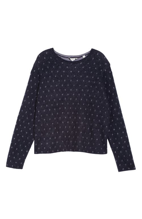 VINCE STARRY DOT MOHAIR & ALPACA CREWNECK SWEATER