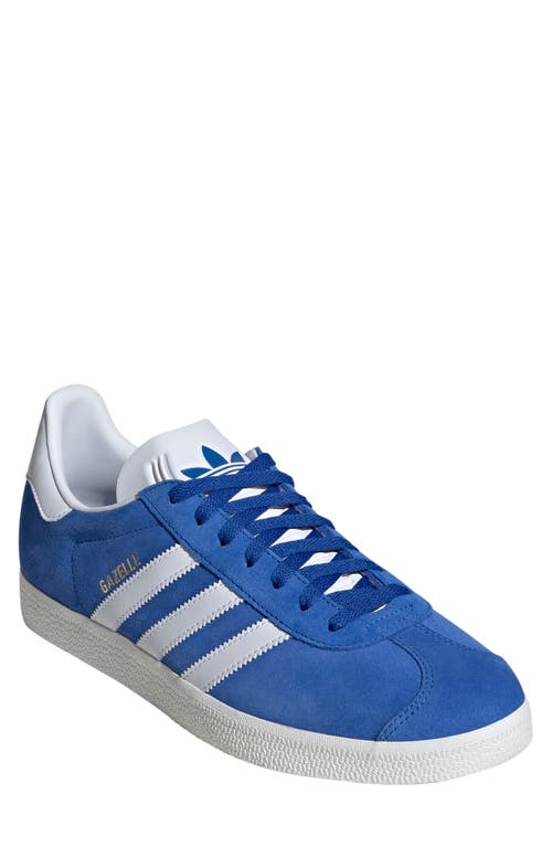 Shop Adidas Originals Adidas Gazelle Sneaker In Blue/white/white