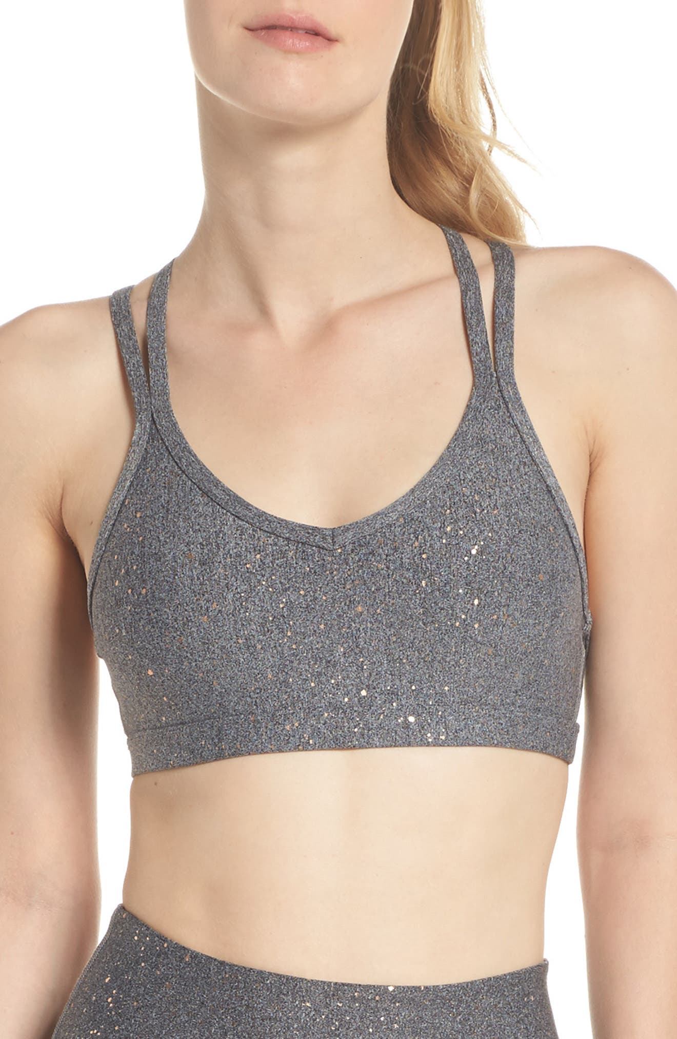 alloy speckled double back bra