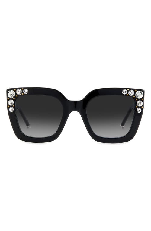 Carolina Herrera 52mm Square Sunglasses in Black at Nordstrom
