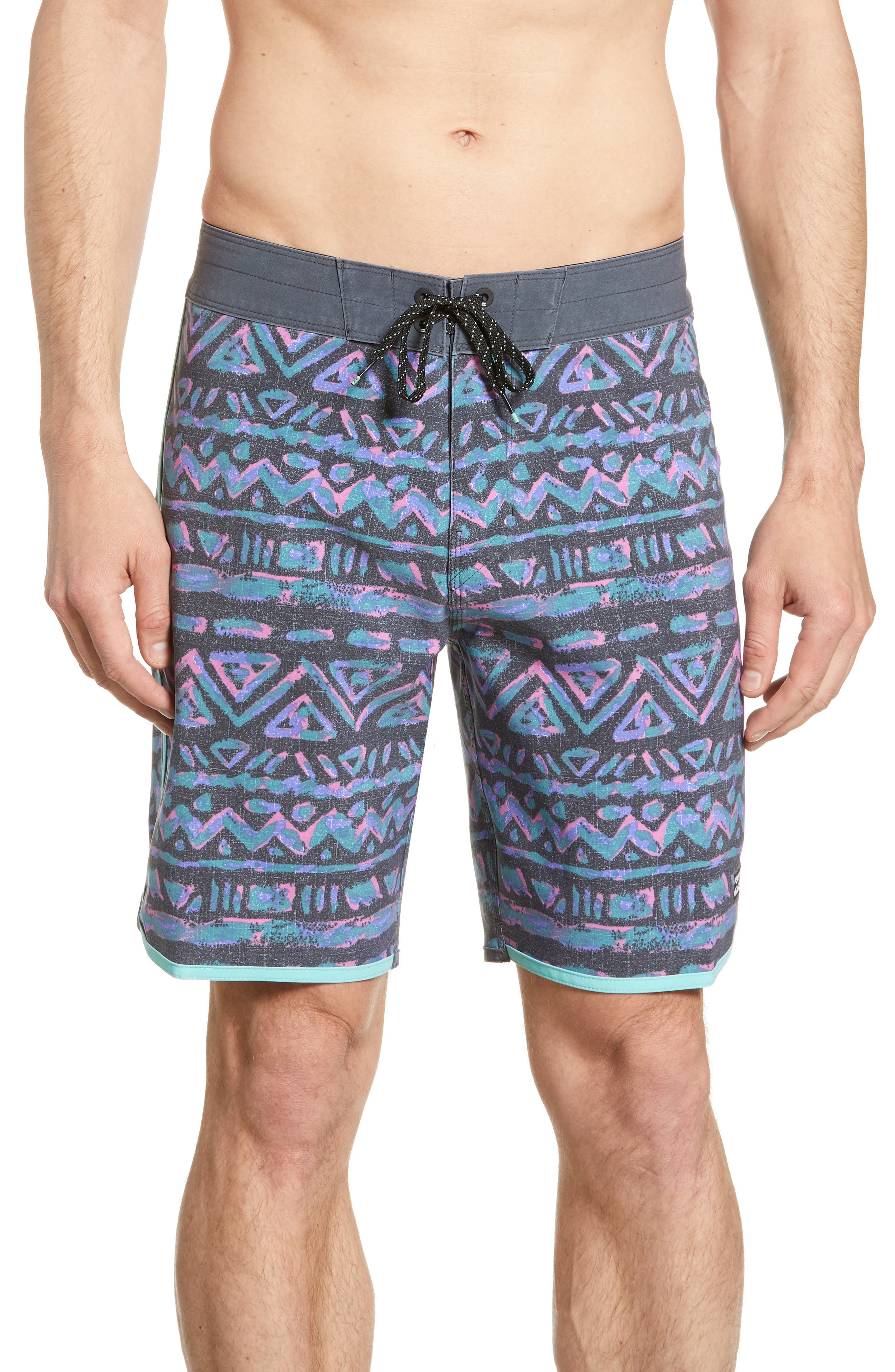 Billabong 73 Line Up Pro Board Shorts, Grey