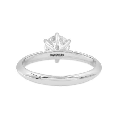 Asany Love Grown Collection 14k White Gold Round Cut Lab Grown Diamond Solitaire Engagement Ring In 14k White Gold