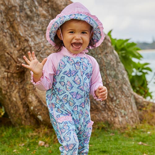 Uv Skinz Sun & Swim Suit In Sweet Butterflies