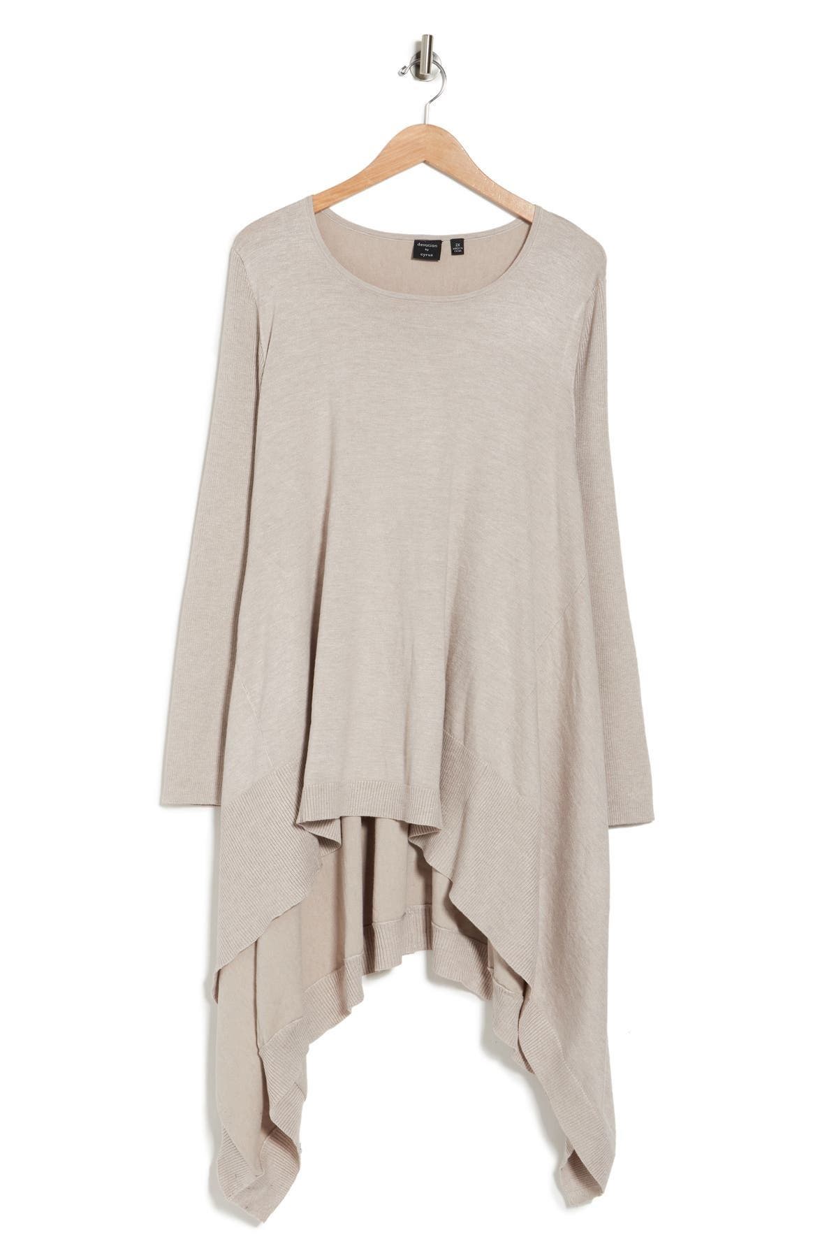 Cyrus Asymmetrical Long Sleeve Sweater 