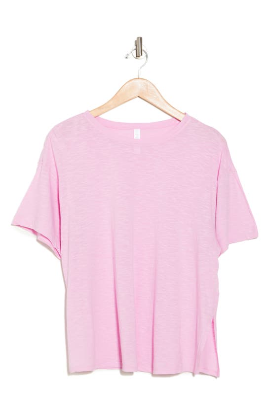 Shop Z By Zella Easy Day Slub T-shirt In Purple Pastel