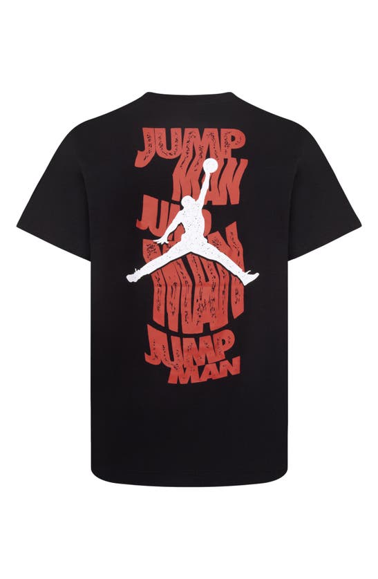 Shop Jordan Kids' Jdb Wavy Motion Jumpman Graphic T-shirt In Black