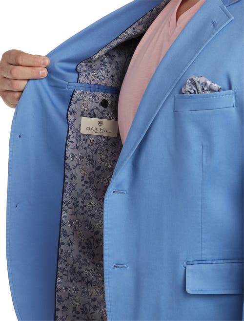 Shop Oak Hill By Dxl Floral-lined Sport Coat In Blue