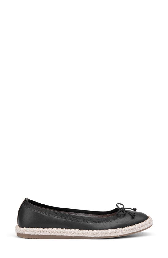 Shop Me Too Kinsley Espadrille Ballet Flat In Black Smooth