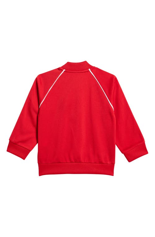 Shop Adidas Originals Adidas Kids' Adicolor Superstar Recycled Polyester Track Jacket & Pants Set In Better Scarlet