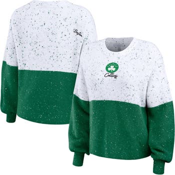 Women's Wear by Erin Andrews Kelly Green Boston Celtics Color-Block Full-Zip Hoodie Size: Medium