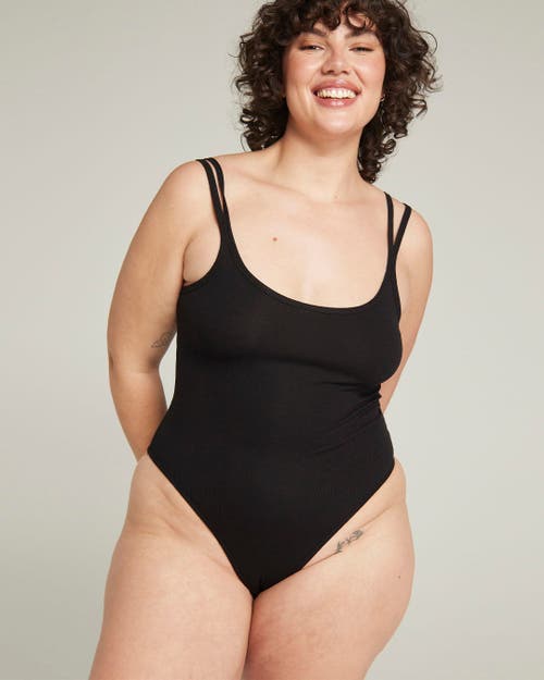 Nudea The Organic Cotton Classic Bodysuit In Black