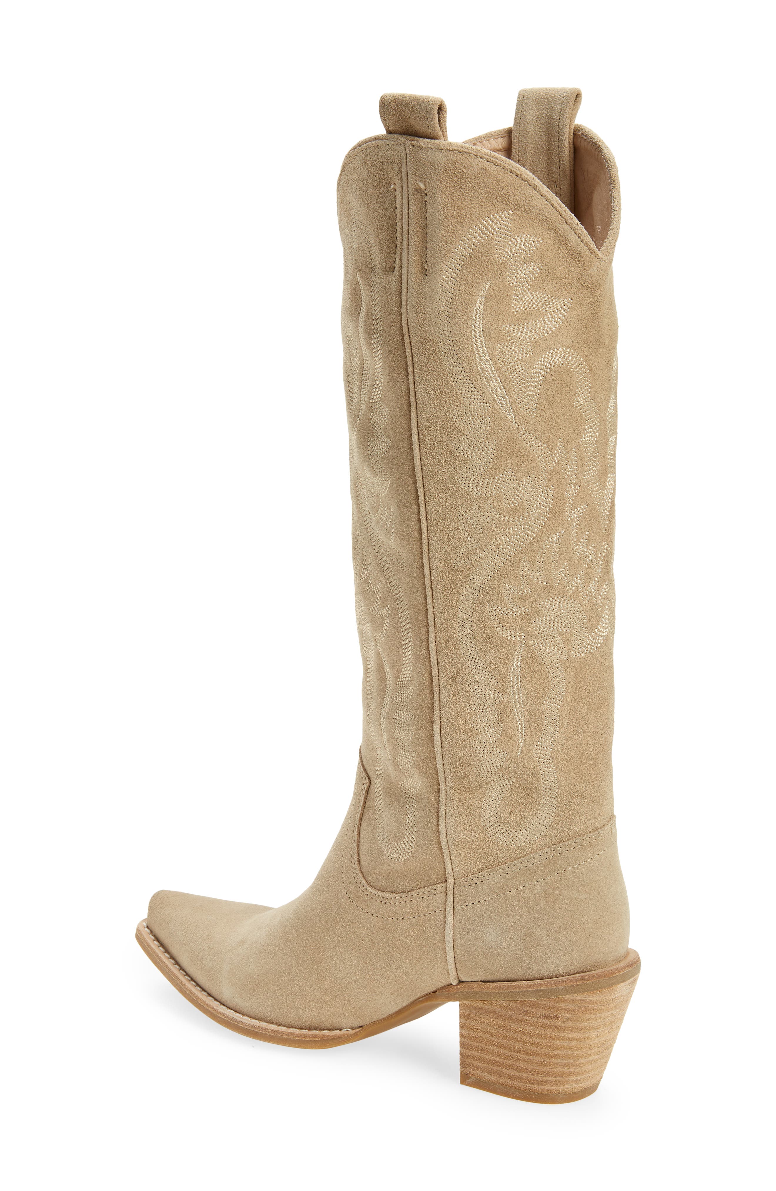 western beige boots