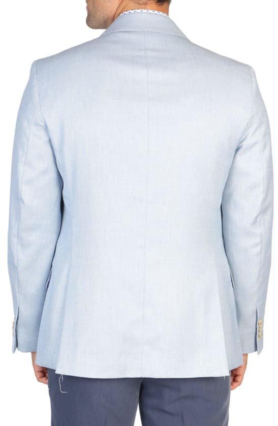Tailorbyrd Textured Birdseye Sport Coat In Blue Jay