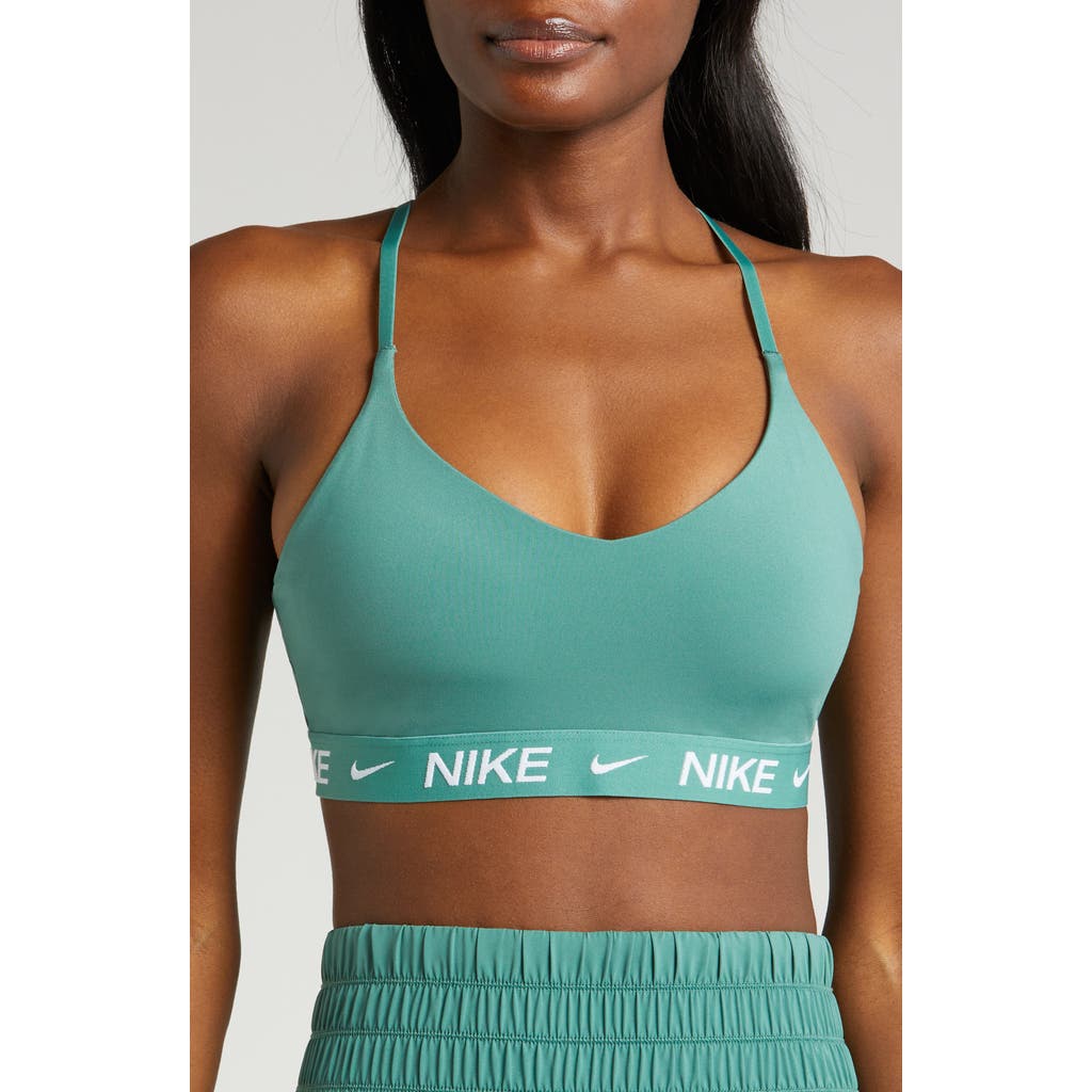 Nike Dri-fit Indy Light Support Sports Bra In Gray