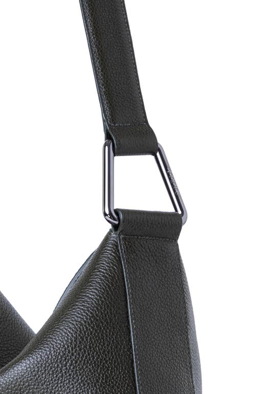 AKRIS AKRIS MEDIUM ANNA LEATHER HOBO BAG