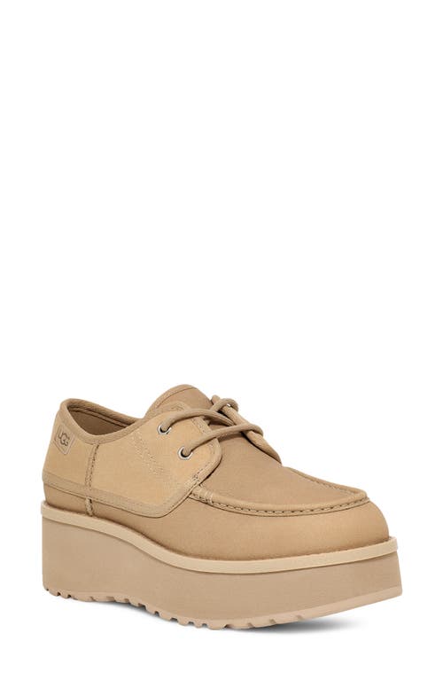 Shop Ugg(r) Cityfunc Water Resistant Platform Derby In Mustard Seed