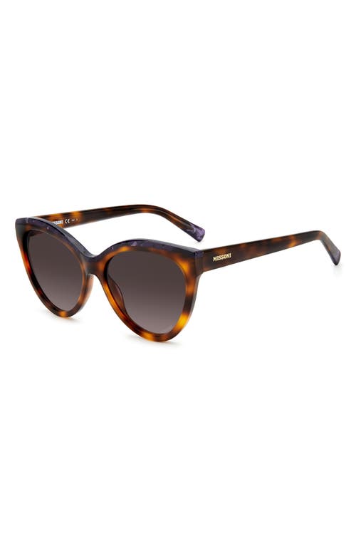MISSONI MISSONI 57MM GRADIENT CAT EYE SUNGLASSES