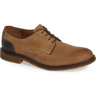 Johnston & Murphy Copeland Plain Toe Derby- Brown